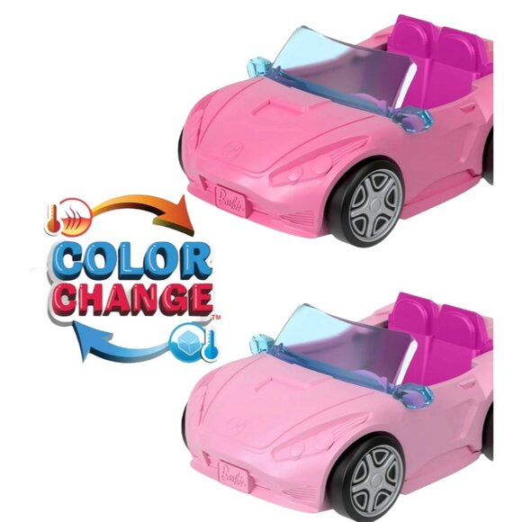 Mini Barbie Land Color-Changing Convertible With Doll & Accessories - 0.5 Inch - Picture 3 of 5